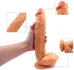Large Dildo Super Long Realistic with Hands Free Suction Cup Waterproof 11.8 inch
