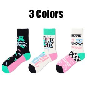 3 Pairs Womens Colorful Crew Socks Thin Soft Comfort Breathable Dress Socks Above Ankle Crew Socks For Business Casual. (Option: Women)
