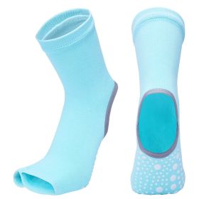Female Non-slip Yoga Socks (Color: Green)