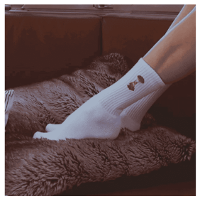 Rocket Fuel - Embroidered Socks (Option: S to M-Black)